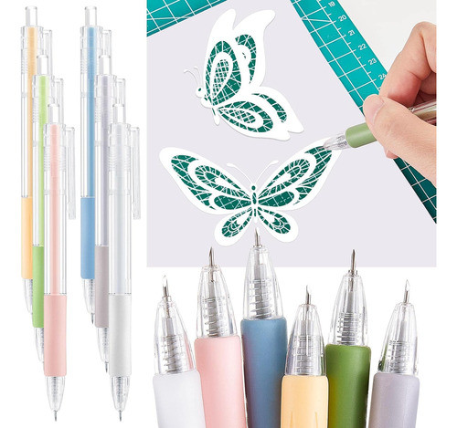 Herramienta De Corte Retráctil Para Papel Con 6 Colores 0