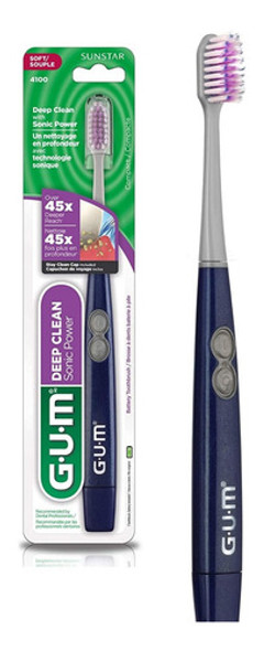 Gum Cepillo Suave Dental Sonica Power Deep Clean Con Pila 0 Gum Cepillo Suave Dental Sonica Power Deep Clean Con Pila 0