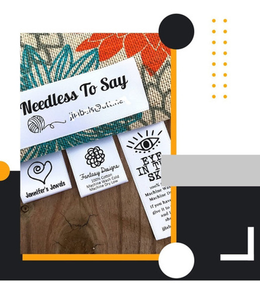 1000 Etiquetas De Tela Para Ropa Talles Composicion Logos - Grifas Coser - Autoadhesivas Termotransferibles Planchables 1