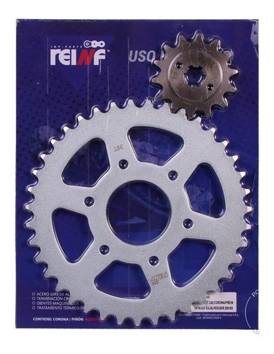 Kit Corona + Piñon Bajaj Rouser Ns 200 Reinf - Gb Motos 0