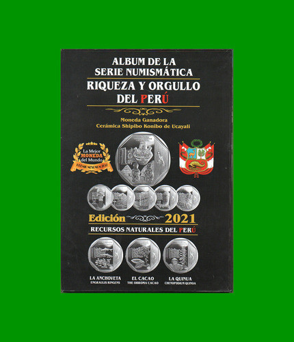 Album Vacio Peru P/ Monedas Serie Riqueza Y Orgullo Año 2021 1
