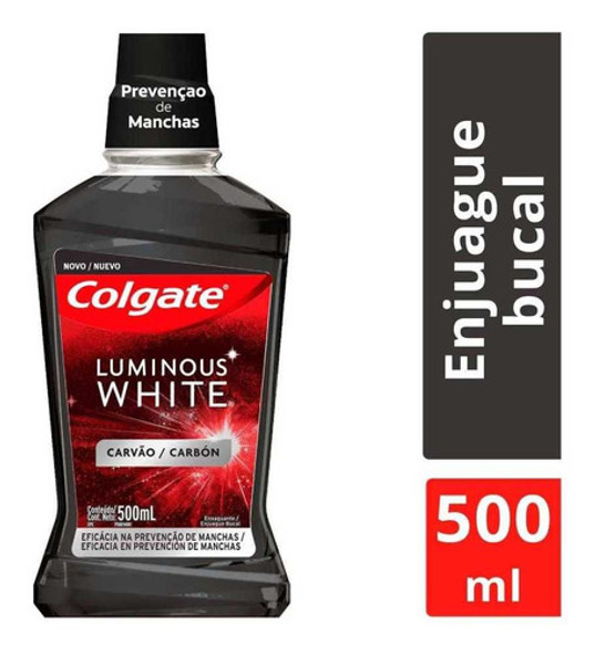 Pack X 6 Unid. Enjuague Bucal  Luminous White Carb Colgate 0