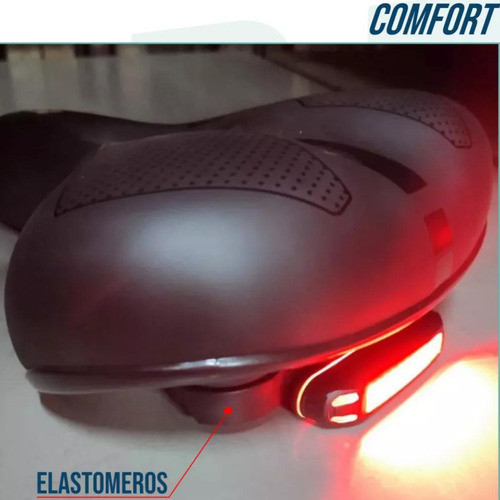 Asiento Bicicleta Kawi Antiprostatico + Luz Usb 5 Funcia 1