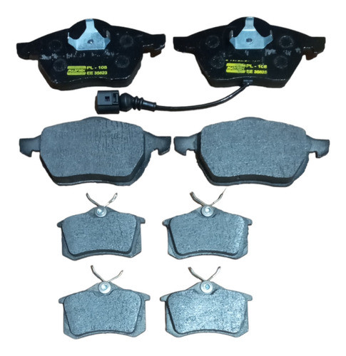 Kit 8 Pastillas De Freno Vw Bora 1.8t Delanteras Traseras 0