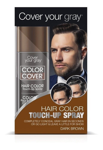 Cubre Canas Hombres Spray Coveryourgray Marron Oscuro Nice 0