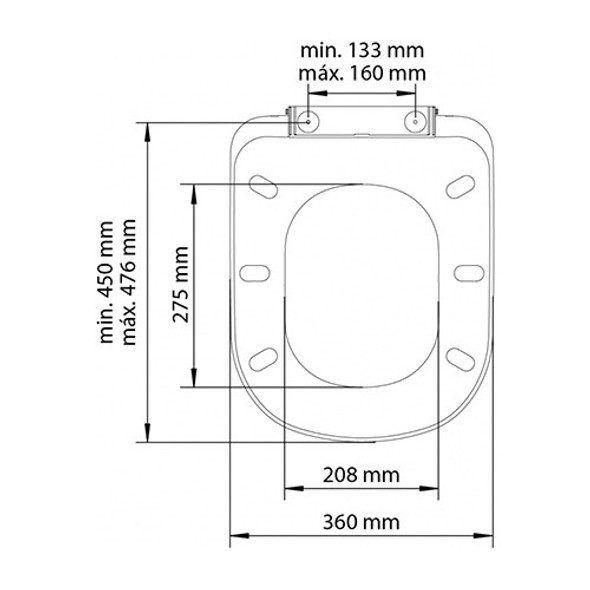Assento Sanitário Censi Com Soft Close Deca Carrara Branco 1