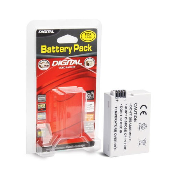 2 Piezas Batería Lp-e8 Para Canon Rebel T2i T3i T4i T5i Eos 1