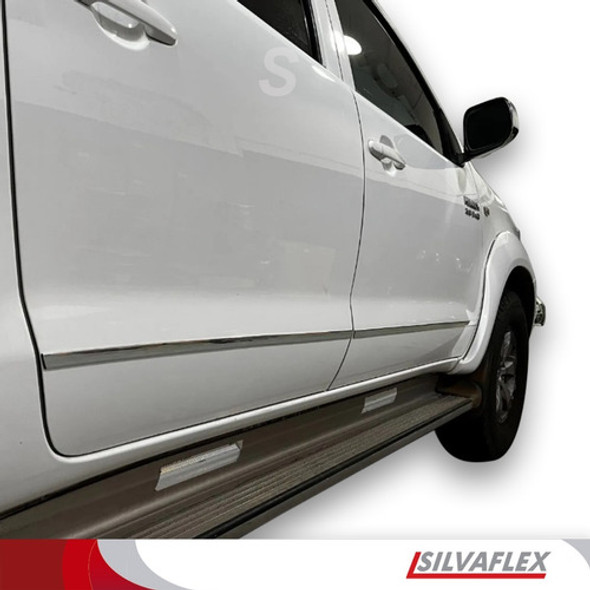 Moldura Vira Plateada Cromada 10 Mm Brillo Maximo Adhes 3m 0