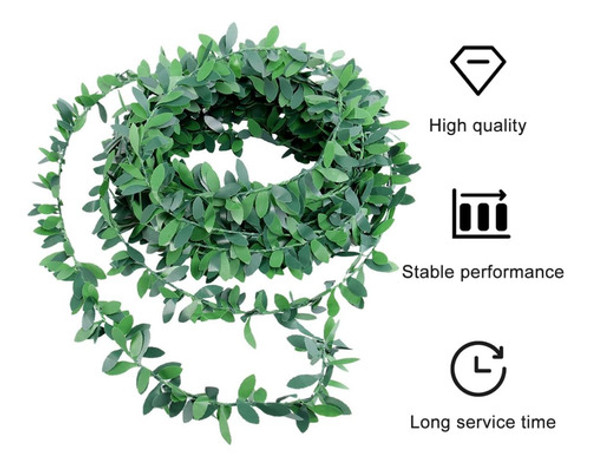 Ciieeo 7,5 M Vides Artificiales Decoración Pared Hojas Vid 1