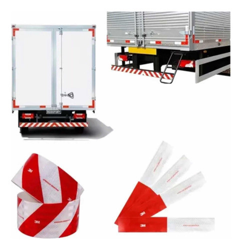 Kit 40 Faixa Refletiva  Lateral 01 Faixa Parachoque 3m 0