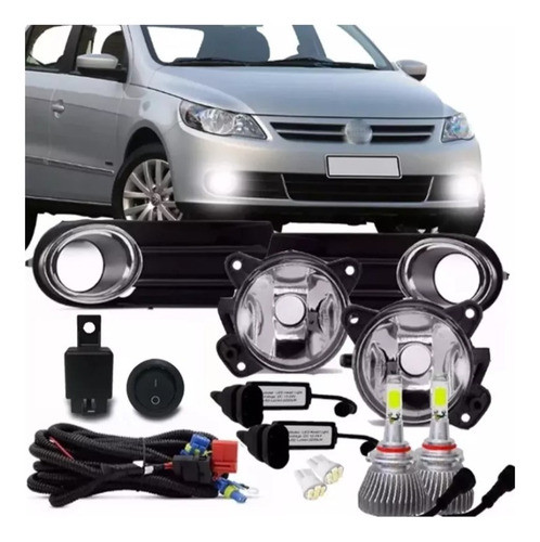 Kit Faros Camineros + Super Leds Gol Saveiro G5 0