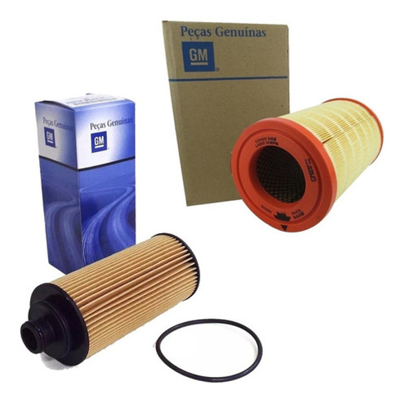 Juego 2 Filtros Aire + Aceite Original Gm S-10 2.8 2013 0