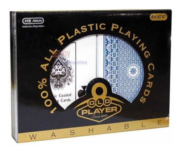 Naipes Poker Old Player 100% Plastico 0 Naipes Poker Old Player 100% Plastico 0