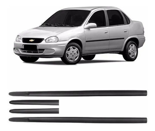 Juego Baguetas Anchas Chevrolet Corsa 4 Puertas Y Sedan 0