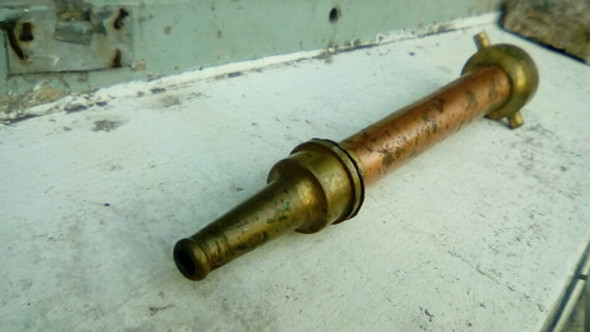 Antiguo Pico Bronce Bombero Vintage De Colección 1