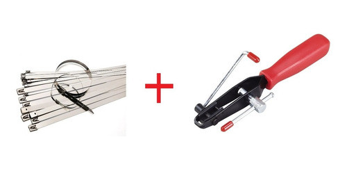 Pinza Prensa Zunchos Metálicos Homocinetica + 10 Zunchos 1