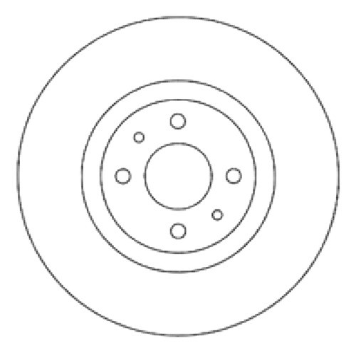 Disco Freno Delantero (284mm) Fiat Strada 09-09 0