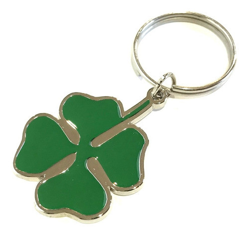 Llavero Metálico Quadrifoglio Trebol 0