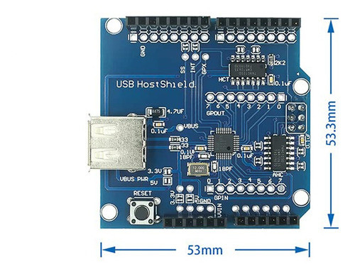 Módulo Usb Host Shield Para Arduino Uno Mega Adk Nfe 1