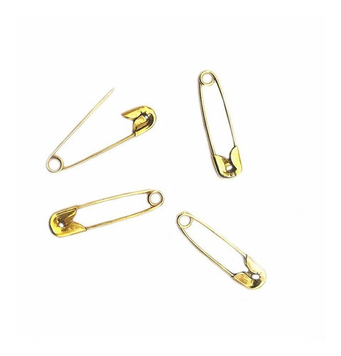 Alfiler Gancho 000 Color Dorado 20mm Hierro X 2000u 0