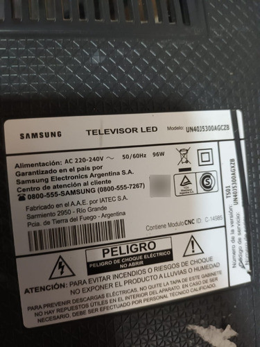 Botonera Y Sensor Ir Samsung Un40j5300agczb 1