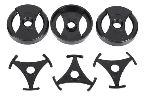 6 Peças De Adaptador De Orifício Central De Disco De Vinil A 0