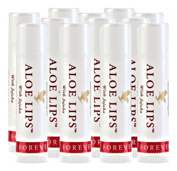 Kit 10 Aloe Lips Protetor Labial Babosa Aloe Vera Forever 0