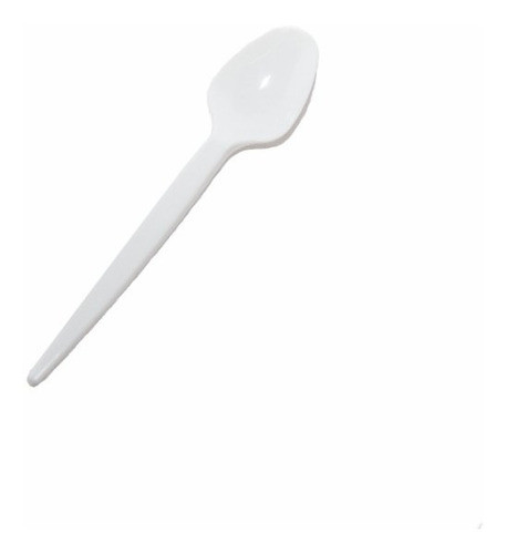 Cuchara Chica Plástico Descartable Blanca X 2000 Unidades 0