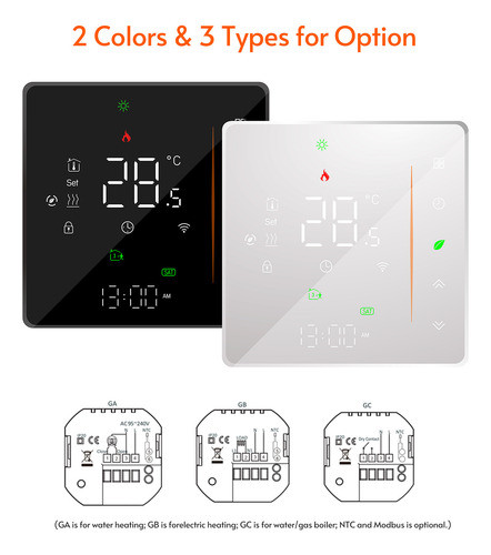 Termostato White Voice Wifi Home, Controle Com Programável 1