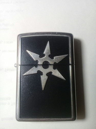 Encendedor Zippo Casi Sin Uso Relieve Con Estrella Ninja 1