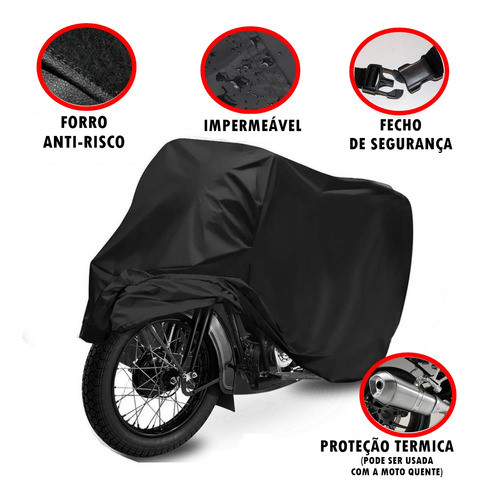 Capa Moto Sol Chuva P/ Honda Cg 125 1982 1
