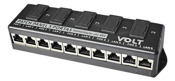 Volt Patch Panel Fast 5p 12v A 48v  10/100mbps 0