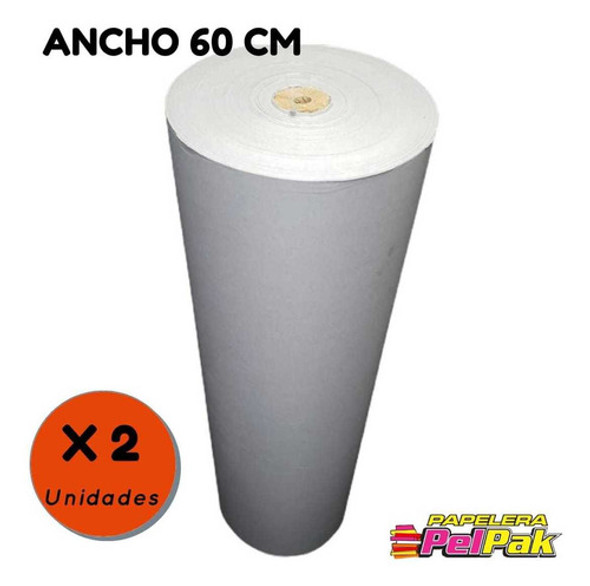 Bobina Papel Para Envolver Sulfito Diario 60 Cm Blanco Pack 0