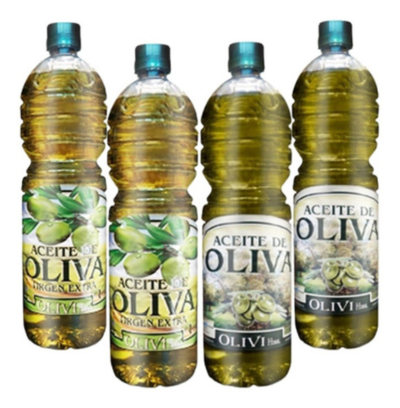 Combo Aceites De Oliva 2 Extra Virgen + 2 Intenso Olivi 0