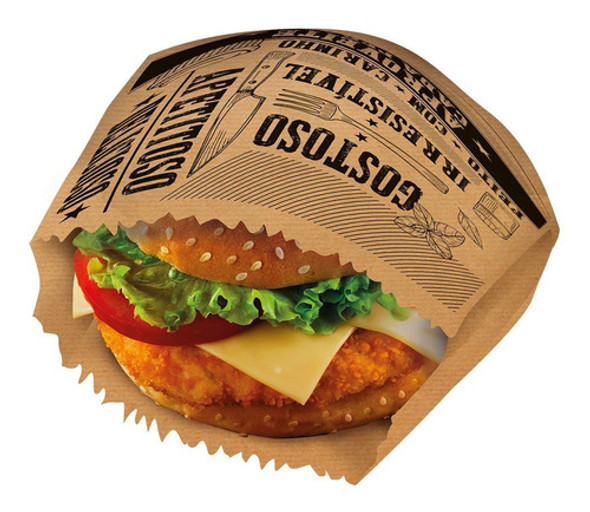 Saquinho Para Lanche Kraft - 13,5x13,5x5cm - 50 Unidades 0