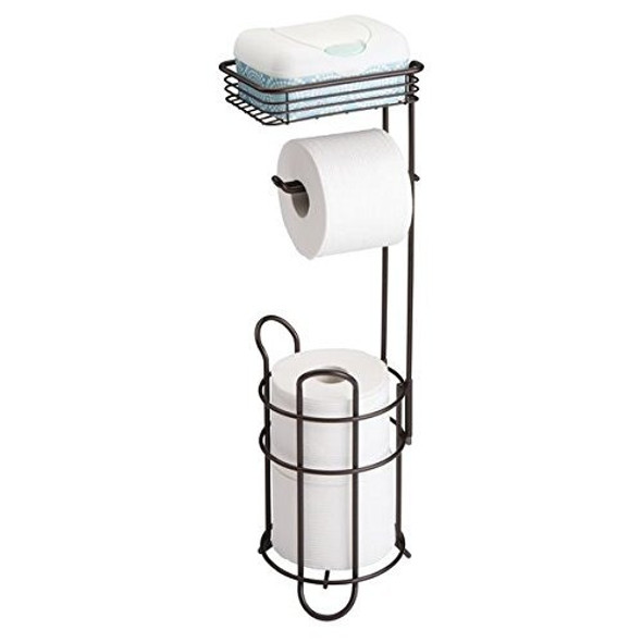 Dispensador De Papel Higiénico Mdesign Y Reserva Con Estante 0