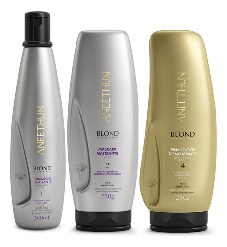 Kit Aneethun Blond System Home Care ( 3 Produtos) 0
