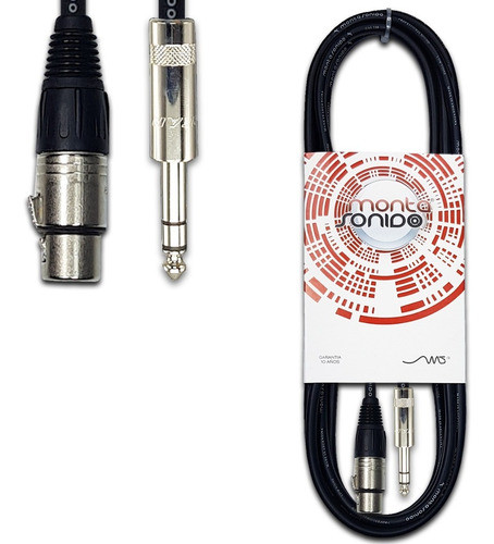 Cable Canon Xlr Hembra A Plug Trs  20 Metros Neutrik Consola 0