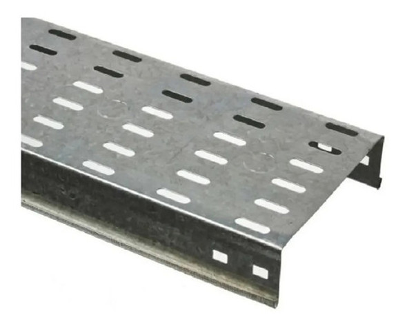 Bandeja Porta Cable Negra Perforada 20cm Galvanizada X3 Mts 0