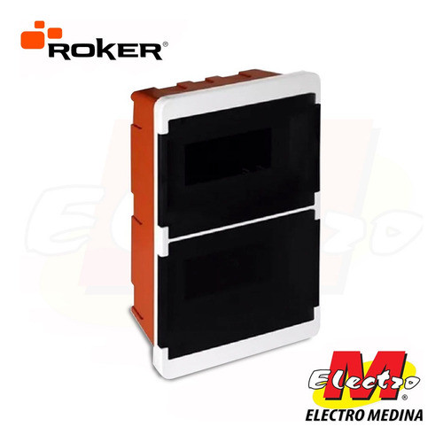 Tablero Embutir Recta Pvc 16 Bocas Fume Roker Electro Medina 0