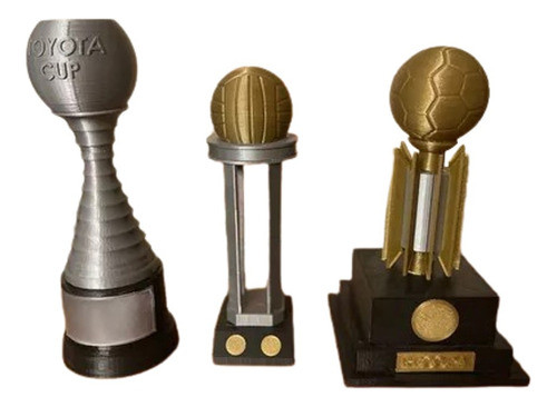 Replica De Copas De Torneo De Fútbol - Altura: 10 Cm 0