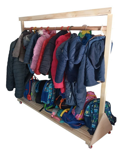 Perchero Visto Montessori Ropero Infantil Niña Niño Escuela 0