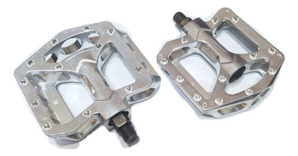 Pedales Aluminio Pulido Rosca 1/2, Aptos Para Punteras 0