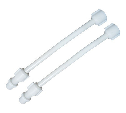 Set X2 Flexible Manguera Regulable Pvc Goma 1/2 Agua 40 Cm 0