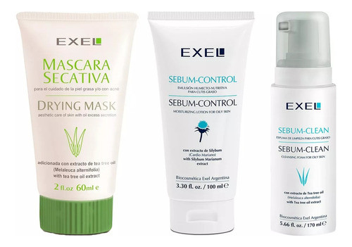 Exel Kit Piel Grasa - Acné 3 Pasos 0