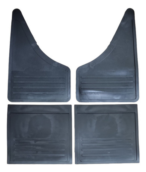 Barrero Goma X4 Camioneta Universal Liso Completo Cuadrado 0