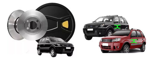 Kit Discos Y Pastillas Freno Delanteros Ford Ecosport 2003/ 1