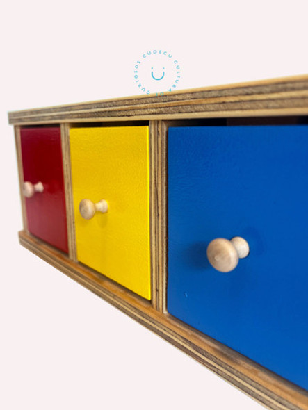 Caja De Permanencia  3 Cajones  Montessori 1