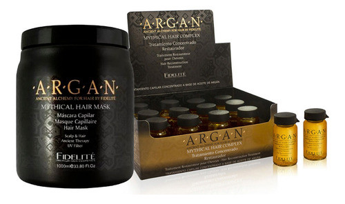 Mythical Mascara Argan + Ampollas + Termico Caviar Fidelite 1