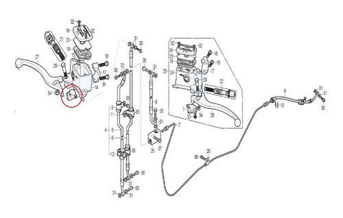 Bulbo De Freno Delantero Daelim Steezer 125 - Rvm 0